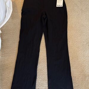 Lululemon Smooth Fit Pull On High Rise Black Pants Size 10 - NWT